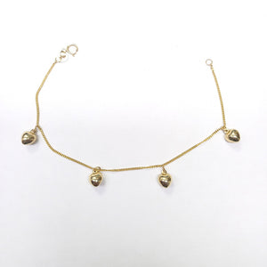 PULSERA ESPECIAL DIJES 10K 18 CM 1.6 GR (NUEVO)