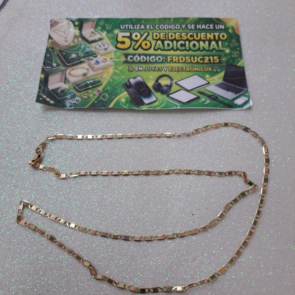 CADENA ESPEJO 14K 60 CM 5.4 GR (NUEVO)