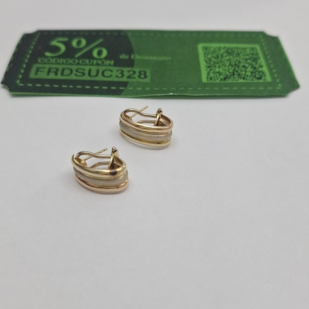 ARETES PAR ORO 14 K 4,10 GRMS (SEMINUEVO)