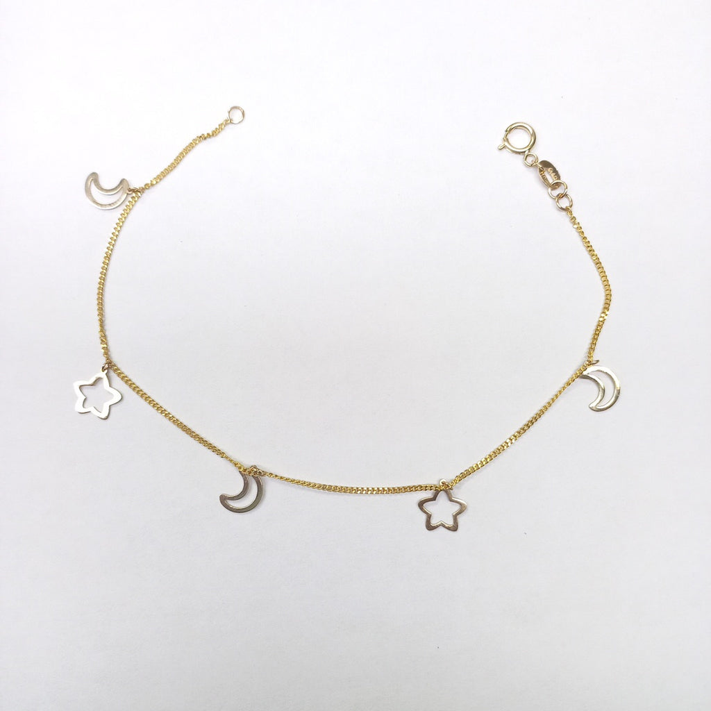 PULSERA ESPECIAL DIJES 10K 18 CM 1.1 GR (NUEVO)