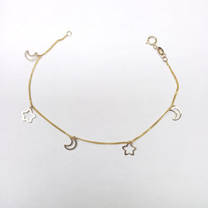 PULSERA ESPECIAL DIJES 10K 18 CM 1.1 GR (NUEVO)