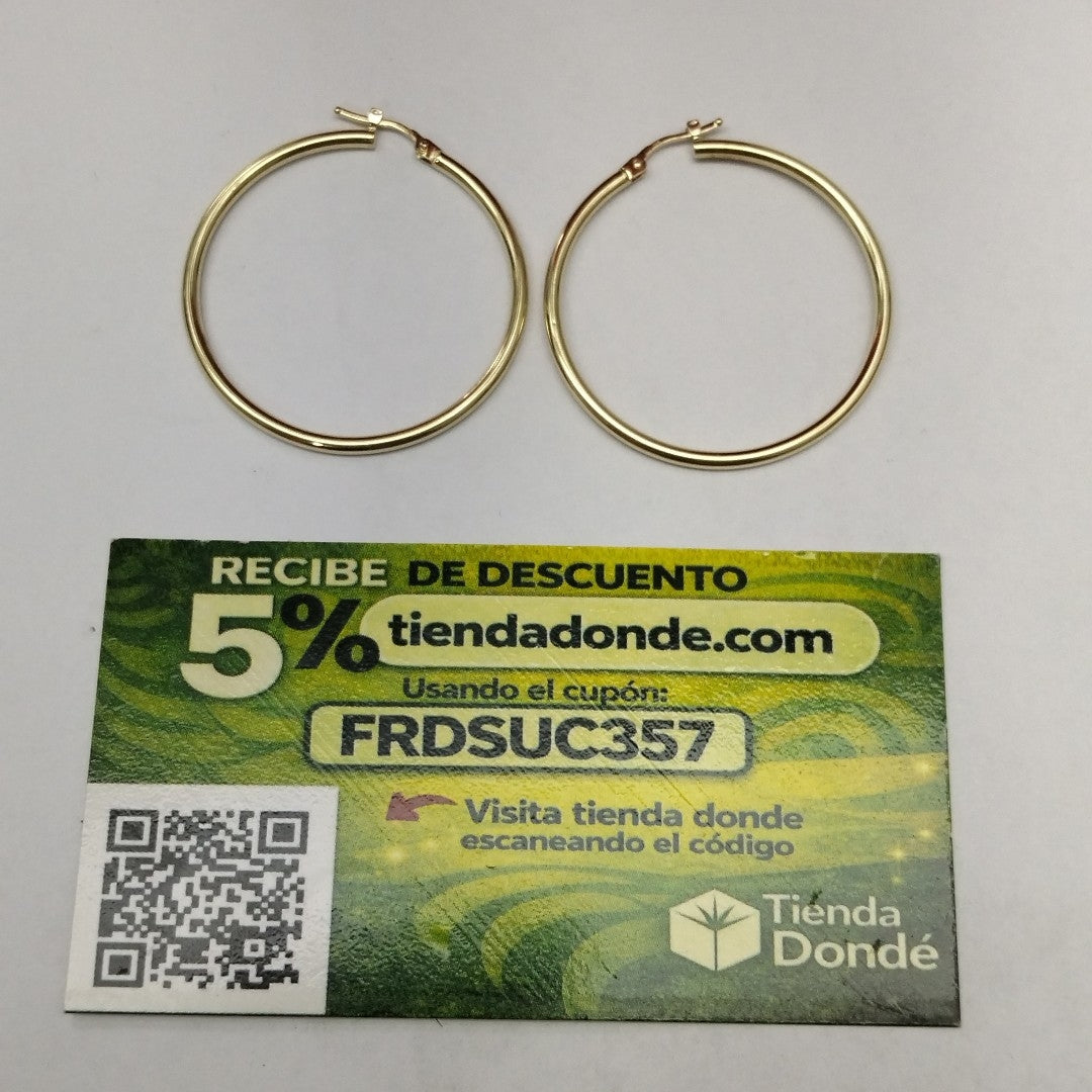 ARRACADAS PAR ORO 10 K 1.4 GRMS (SEMINUEVO)