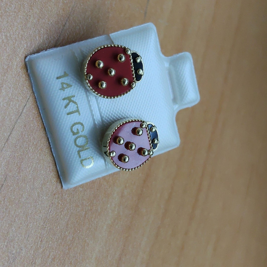 BROQUELES ORO 14K 2.6 (NUEVO)
