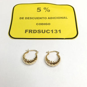 ARRACADAS ORO 14K 2.5 (NUEVO)