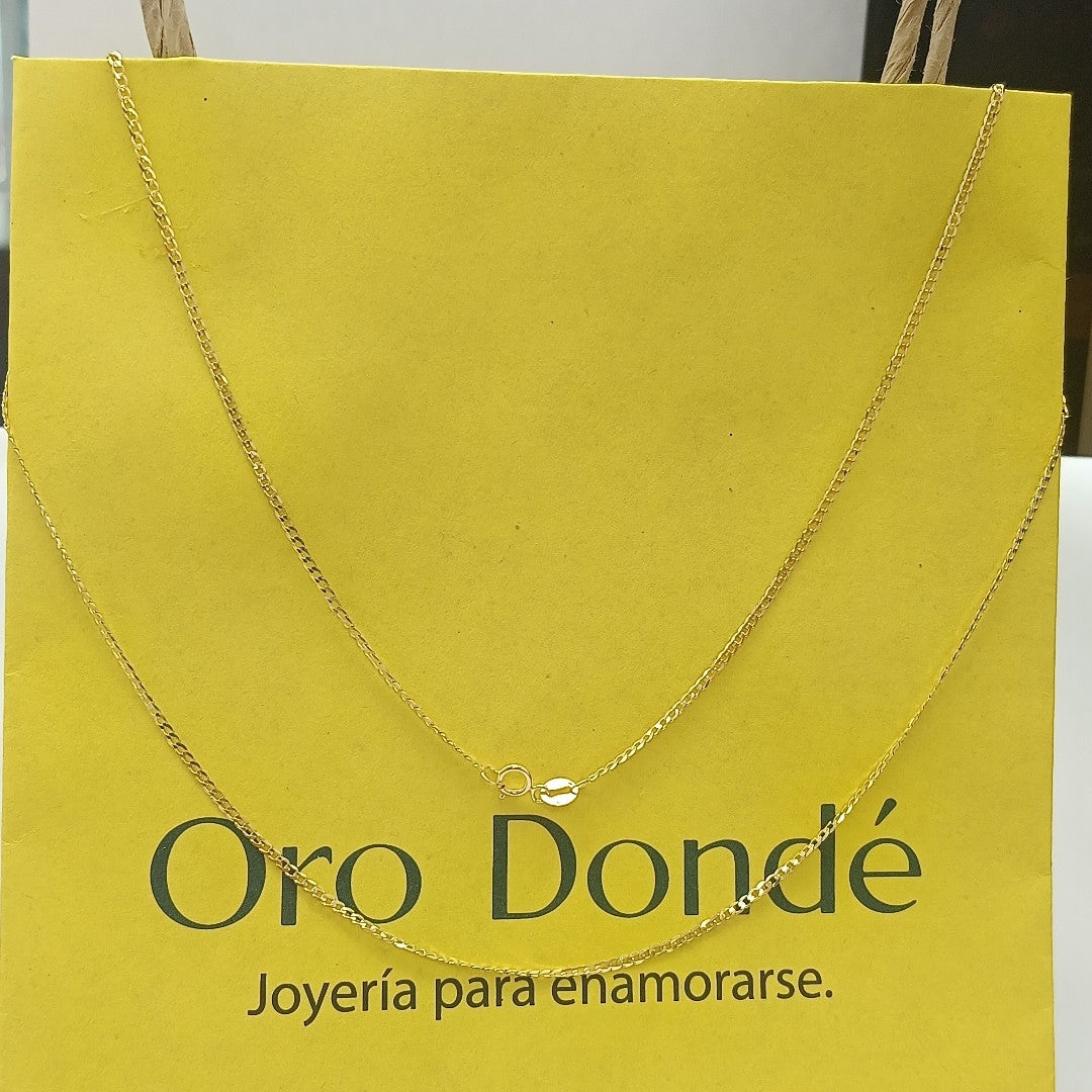 CADENAS BARBADA AMARILLA ORO 14K 2.2 (NUEVO)