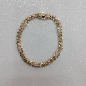 PULSERA CABALLERO MONACO ORO 10K 7 (NUEVO)