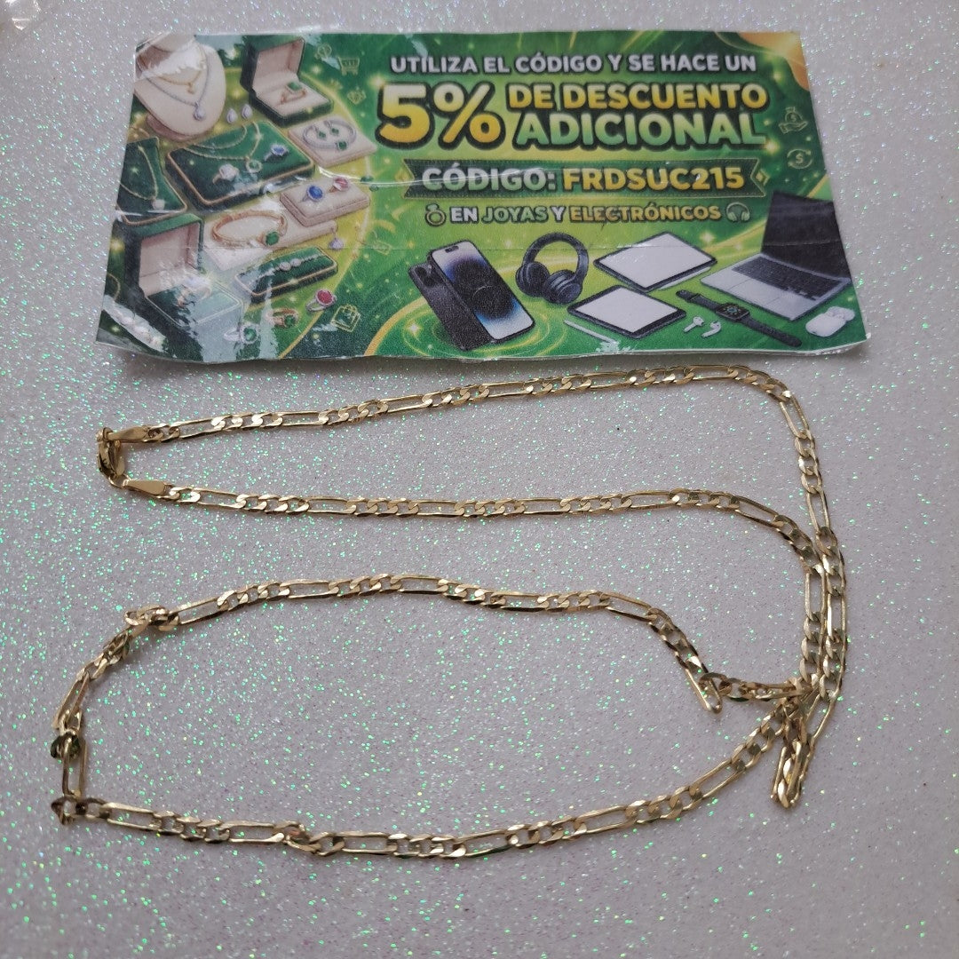 CADENA 3X1 14K 60 CM 7.9 GR (NUEVO)
