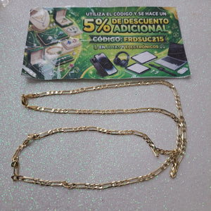 CADENA 3X1 14K 60 CM 7.9 GR (NUEVO)