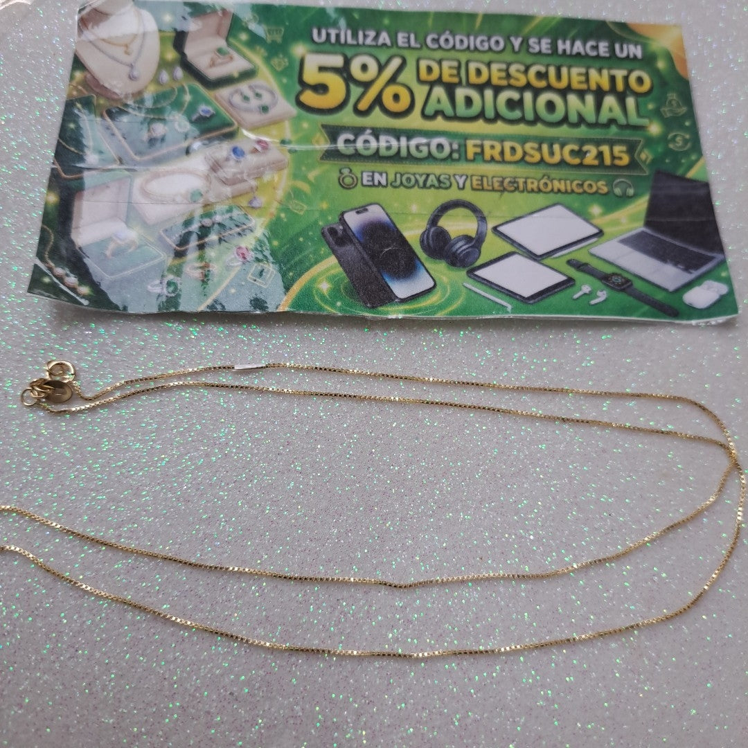 CADENA VENECIANO 14K 55 CM 1.7 GR (NUEVO)