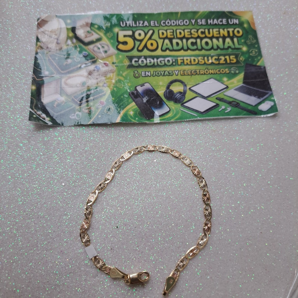 PULSERA GUCHI 14K 18 CM 2.9 GR (NUEVO)