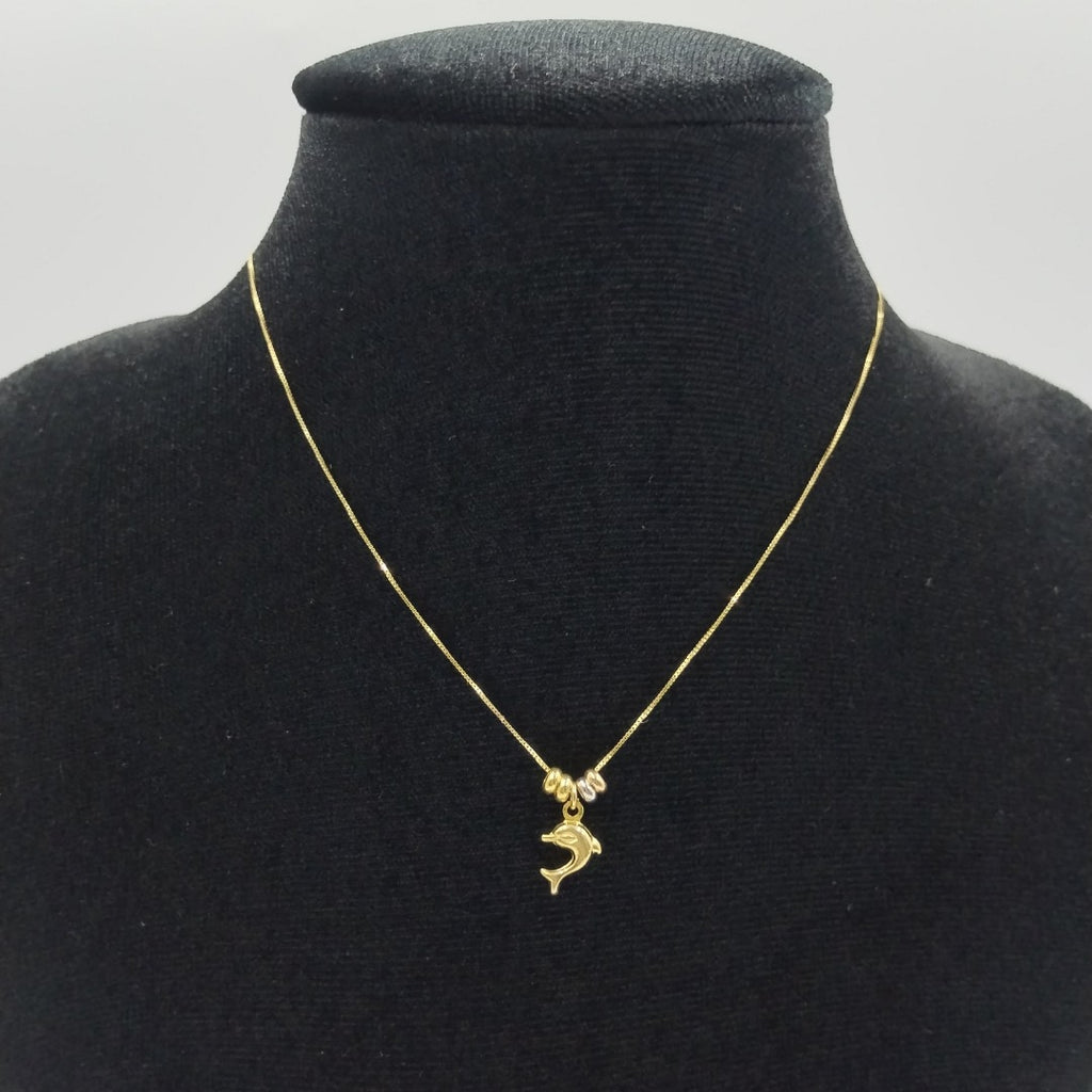 GARGANTILLA ORO COMBINADO 14 K 1.4 GRMS (SEMINUEVO)