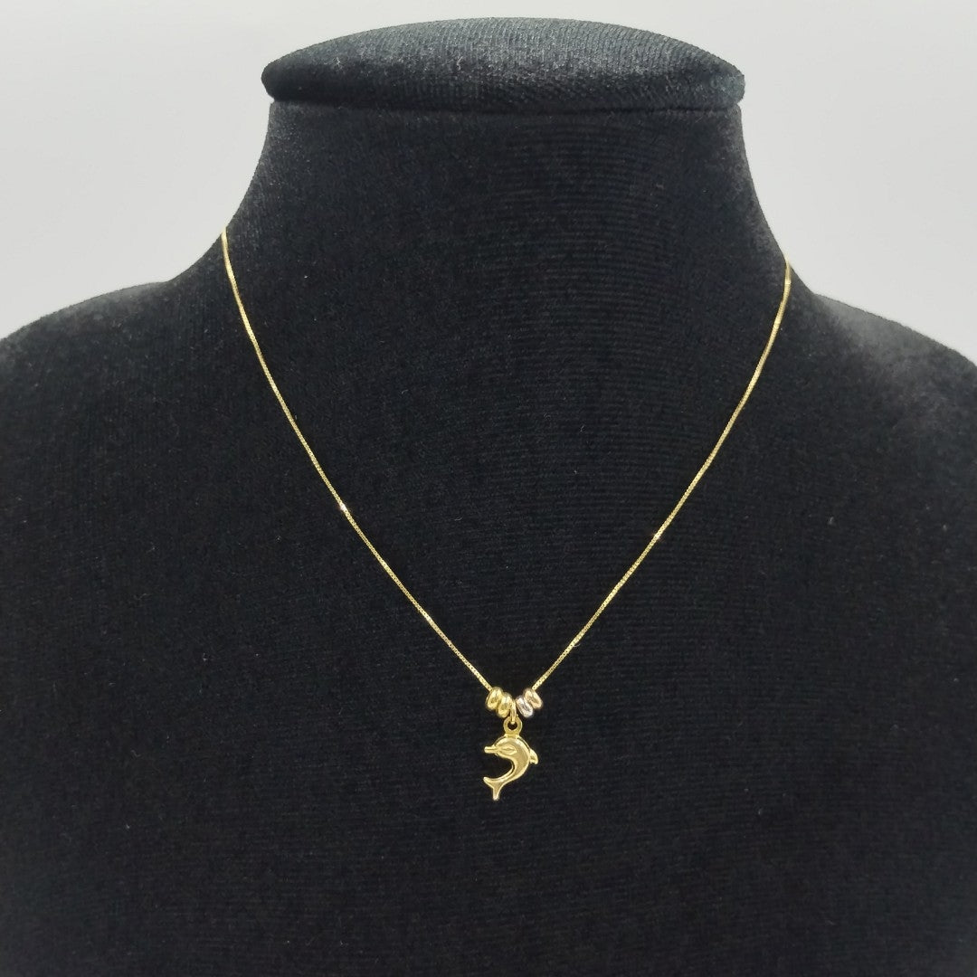 GARGANTILLA ORO COMBINADO 14 K 1.4 GRMS (SEMINUEVO)