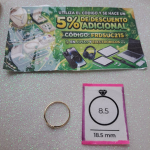 ANILLOS DAMA ORO 10K 0.5 (NUEVO)