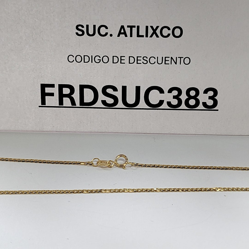 CADENAS BARBADA AMARILLA ORO 14K 2.2 (NUEVO)