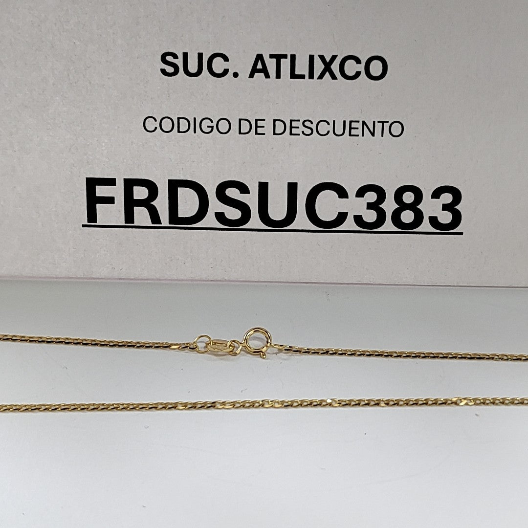 CADENAS BARBADA AMARILLA ORO 14K 2.2 (NUEVO)