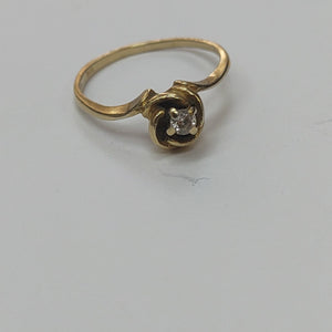 SOLITARIO ORO 14 K 2 GRMS (SEMINUEVO)