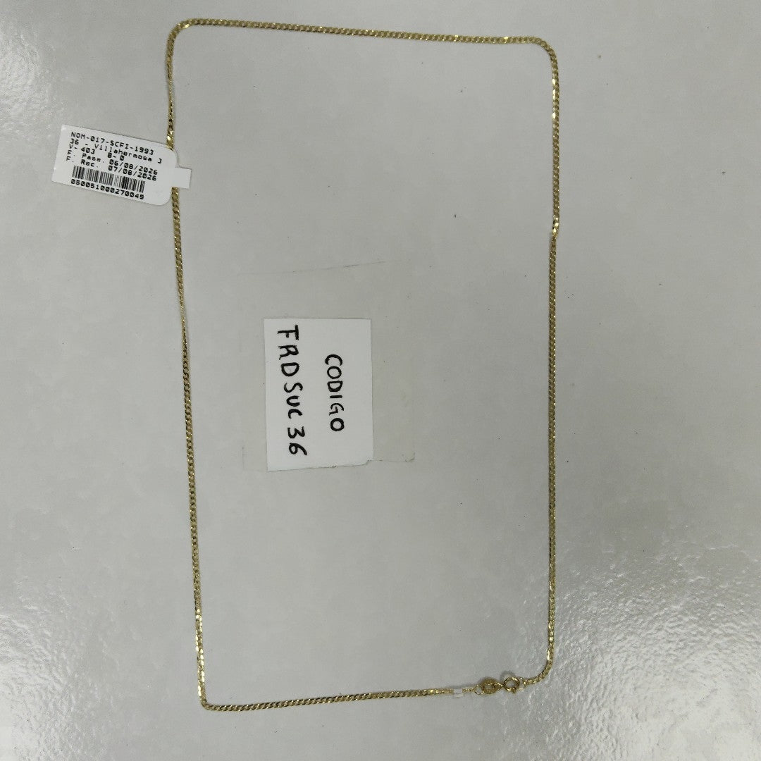 CADENAS BARBADA AMARILLA ORO 14K 2.1 (NUEVO)