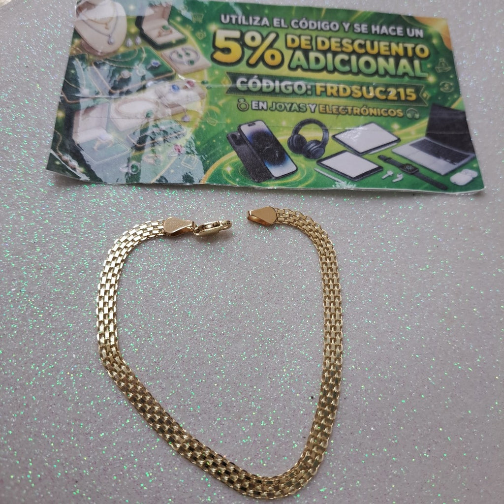 PULSERA ESPECIAL 14K 21 CM 5.1 GR (NUEVO)