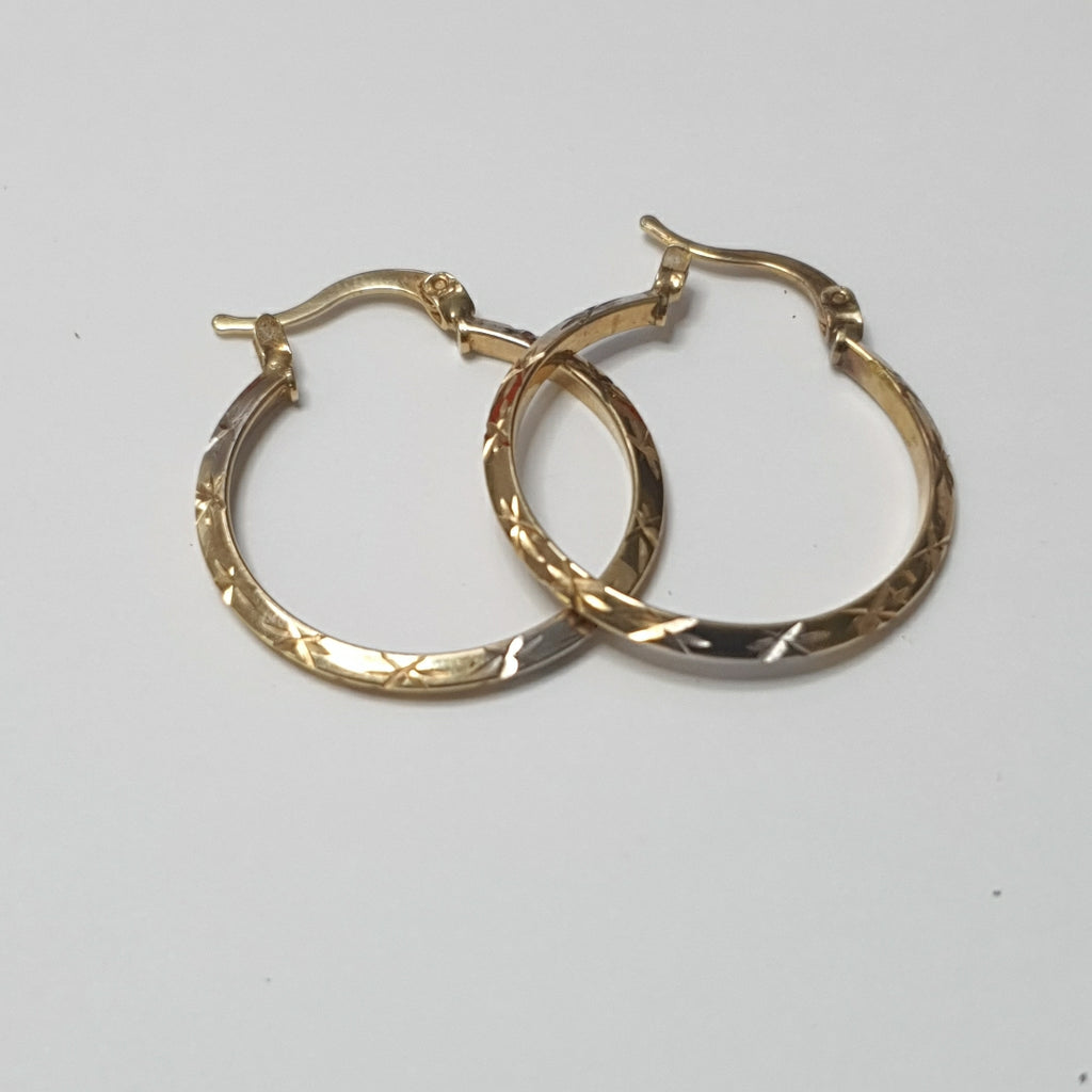 ARRACADAS PAR ORO, ORO COMBINADO 10 K 1.9 GRMS (SEMINUEVO)
