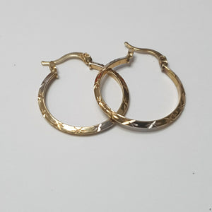 ARRACADAS PAR ORO, ORO COMBINADO 10 K 1.9 GRMS (SEMINUEVO)