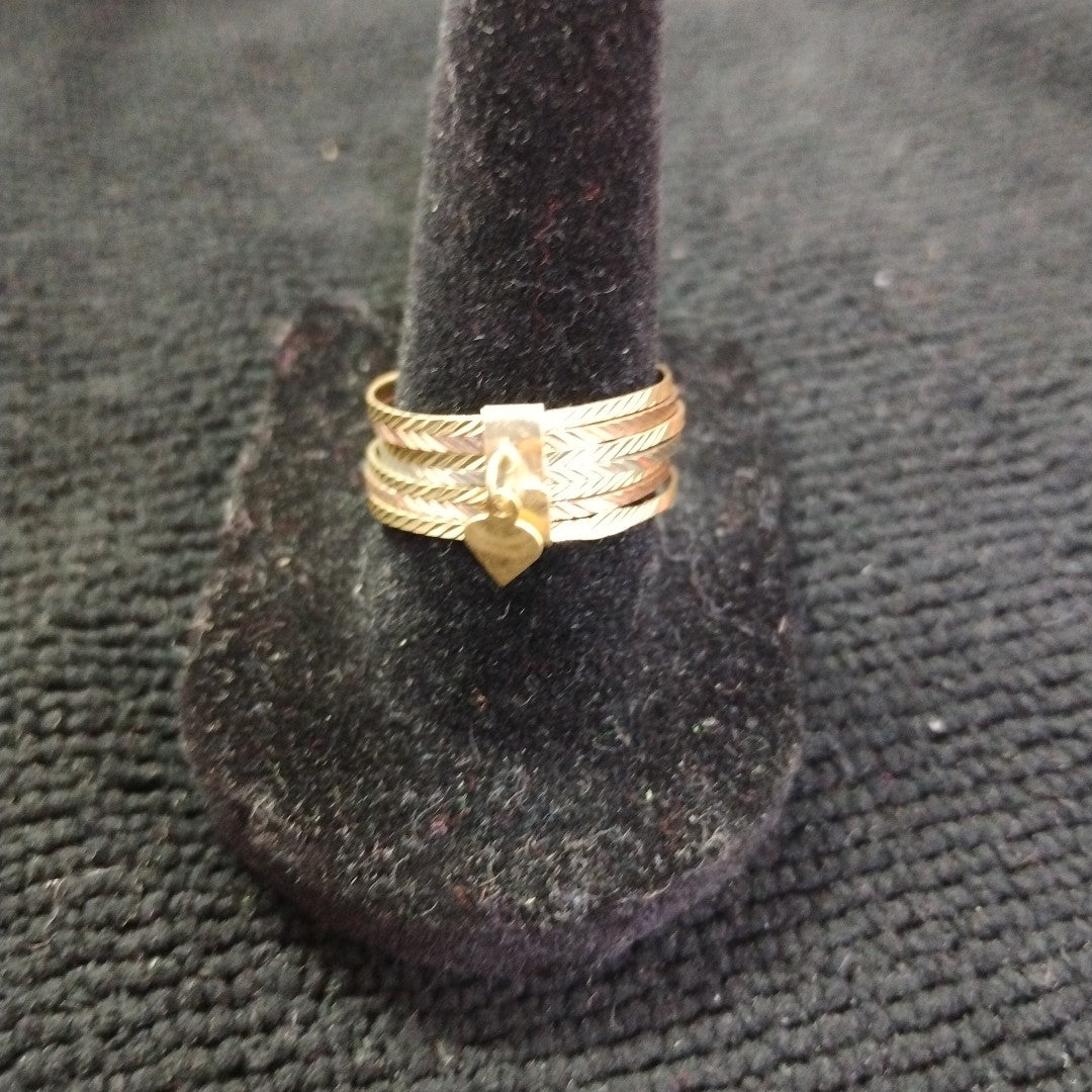 ANILLITO ORO COMBINADO 10 K 3.2 GRMS (SEMINUEVO)