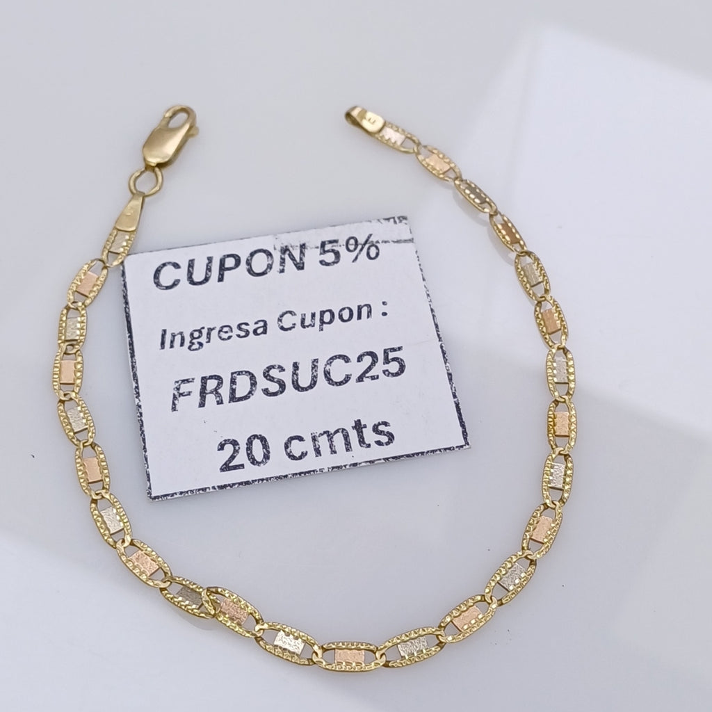 PULSERA ORO 14 K 3.6 GRMS (SEMINUEVO)