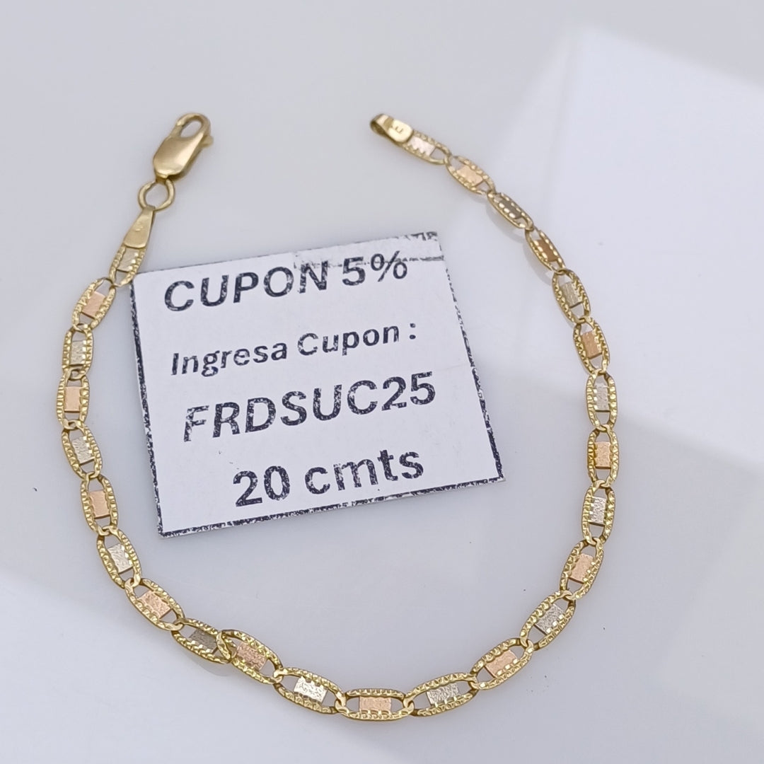 PULSERA ORO 14 K 3.6 GRMS (SEMINUEVO)
