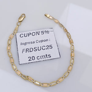 PULSERA ORO 14 K 3.6 GRMS (SEMINUEVO)