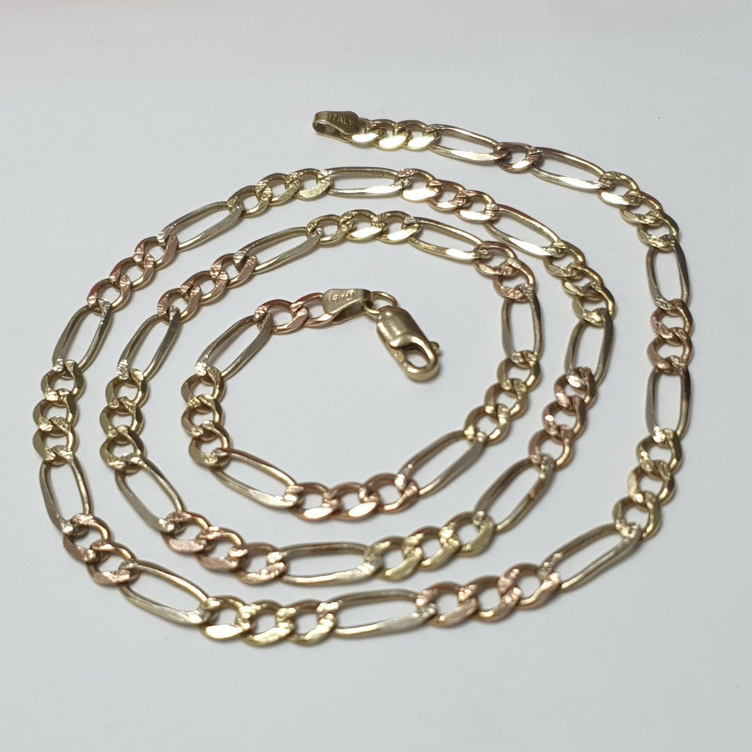 CADENA ORO, ORO COMBINADO 10 K 14.7 GRMS (SEMINUEVO)