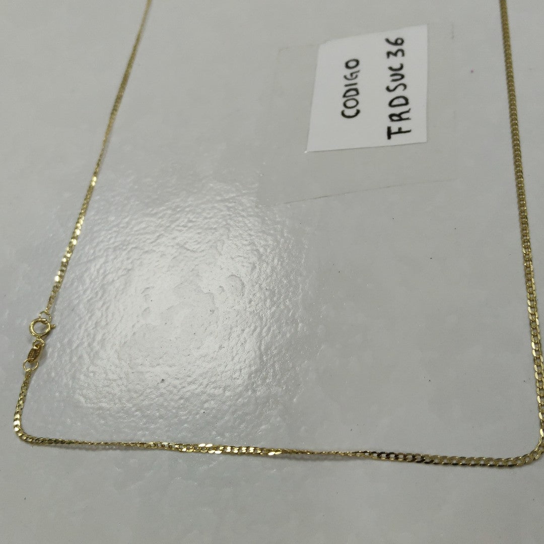 CADENAS BARBADA AMARILLA ORO 14K 2.1 (NUEVO)