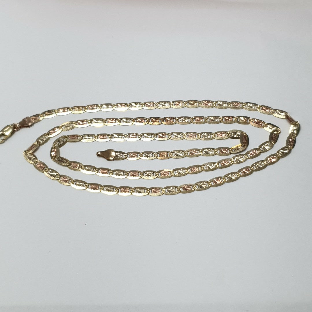 CADENA ORO, ORO COMBINADO 10 K 8.4 GRMS (SEMINUEVO)