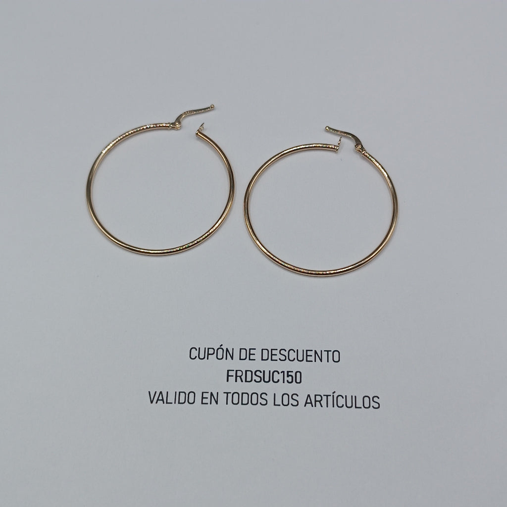 ARRACADAS ORO 14K 1.5 (NUEVO)