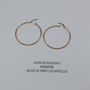 ARRACADAS ORO 14K 1.5 (NUEVO)