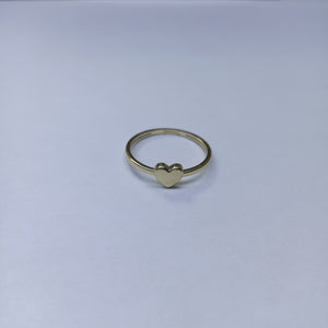 ANILLOS ANILLITO FIG CORAZON 10K TALLA 8 1.2 GR (NUEVO)