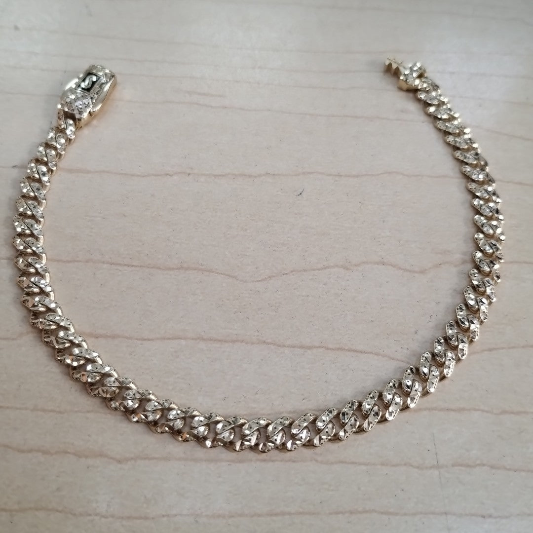 PULSERA MONACO ORO 14K 5.2 (NUEVO)