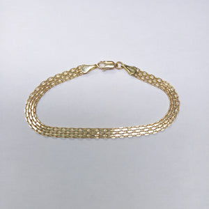 PULSERA ESPECIAL 10K 18 CM 3.8 GR (NUEVO)