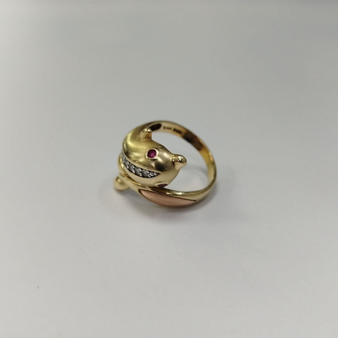 ANILLO ORO 14 K 4,40 GRMS (SEMINUEVO)