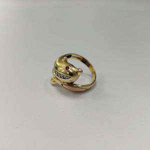 ANILLO ORO 14 K 4,40 GRMS (SEMINUEVO)