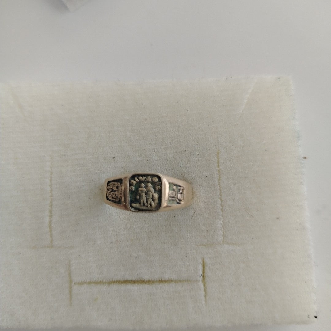 ANILLO DE GRADUACIÓN ORO 8 K 2.4 GRMS (SEMINUEVO)