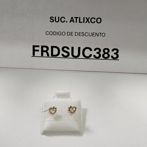 BROQUELES BROQUEL FIG CORAZON 14K 0.23 GR (NUEVO)