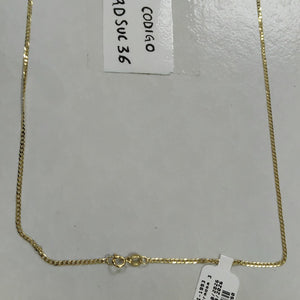 CADENAS BARBADA AMARILLA ORO 14K 2.2 (NUEVO)