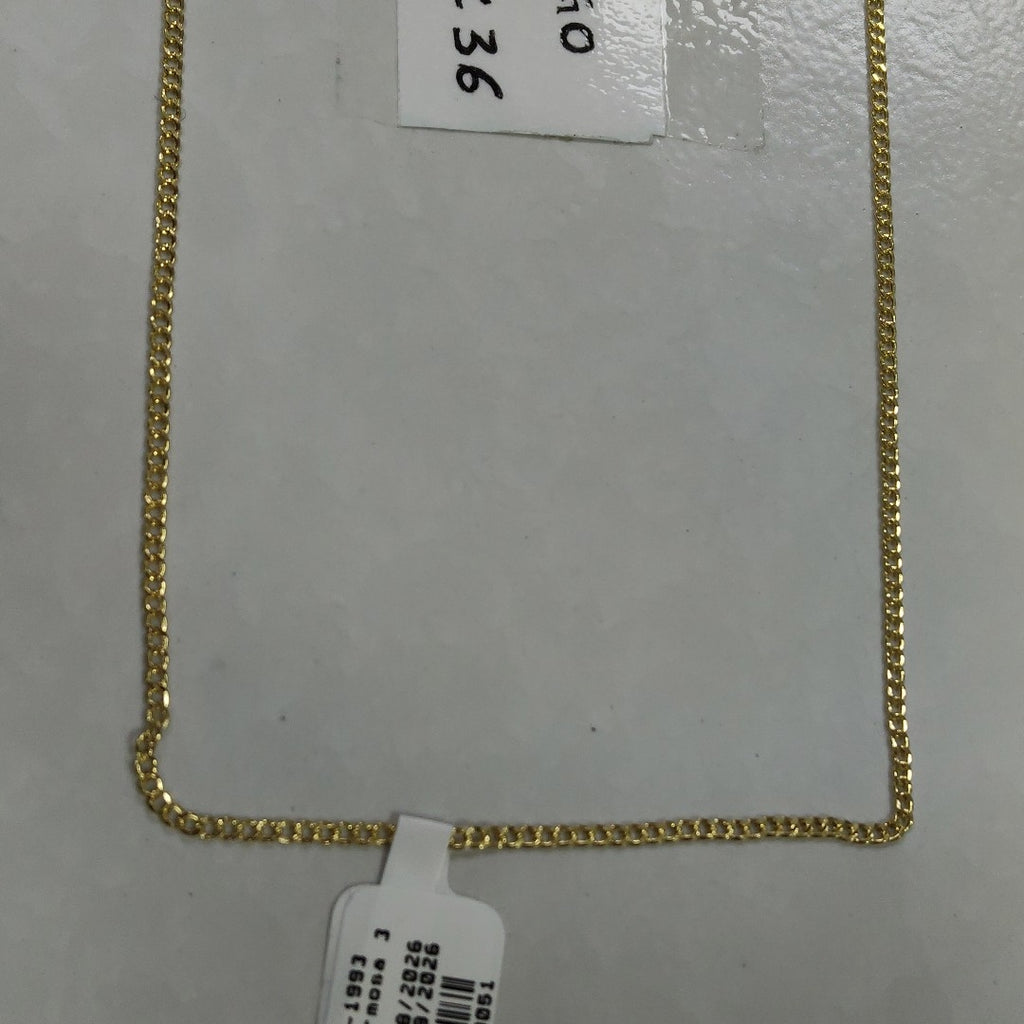 CADENAS BARBADA AMARILLA ORO 14K 2.1 (NUEVO)