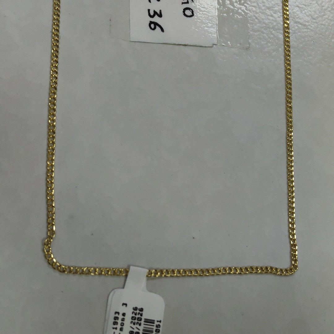 CADENAS BARBADA AMARILLA ORO 14K 2.1 (NUEVO)
