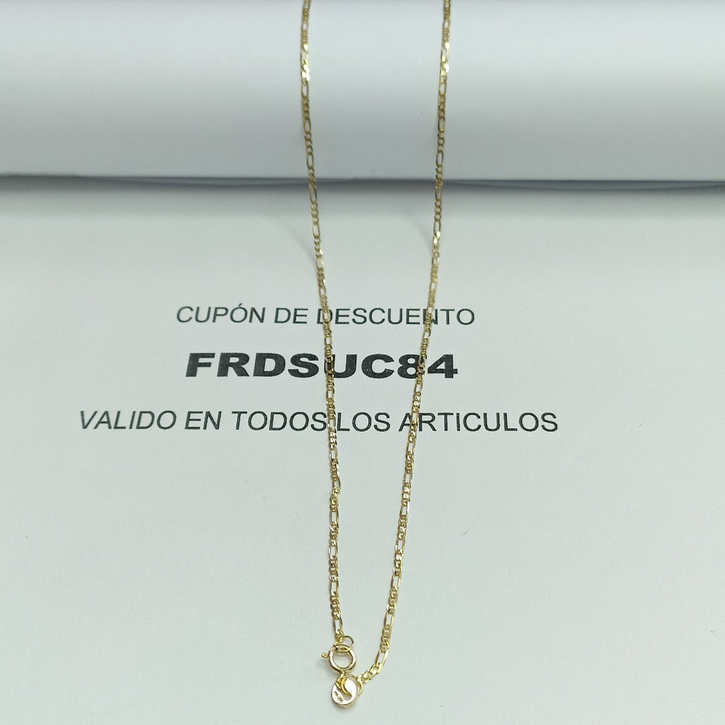 CADENAS CARTIER 3 1 AMARILLA ORO 14K 1.9 (NUEVO)