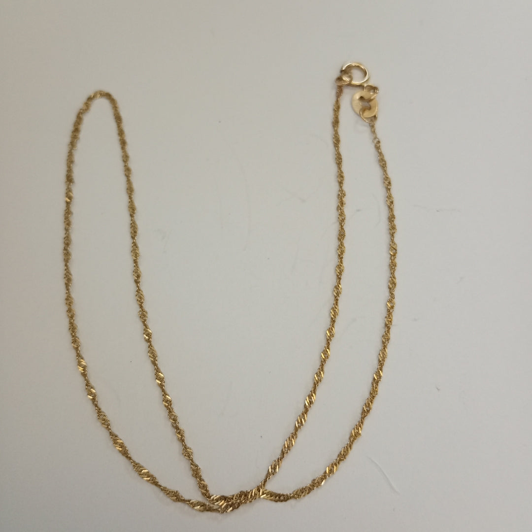 CADENA ORO 10 K 0,80 GRMS (SEMINUEVO)