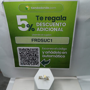 ANILLO ANILLITO FIG CORAZON C CIRCONIAS 14K 8 TALLA 1.7 GR (NUEVO)
