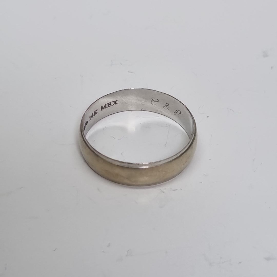 ARGOLLA ORO BLANCO 14 K 3.8 GRMS (SEMINUEVO)