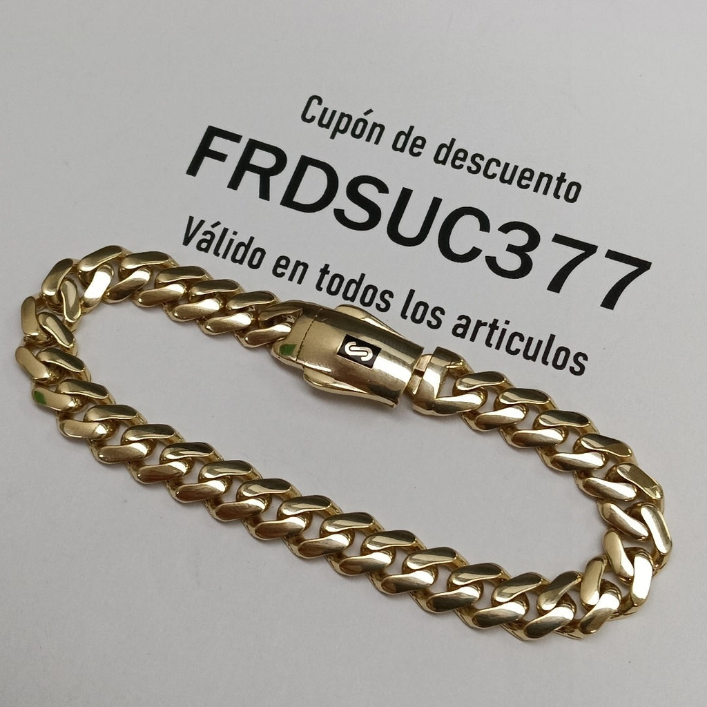 PULSERA MONACO ORO 14K 9.8 (NUEVO)