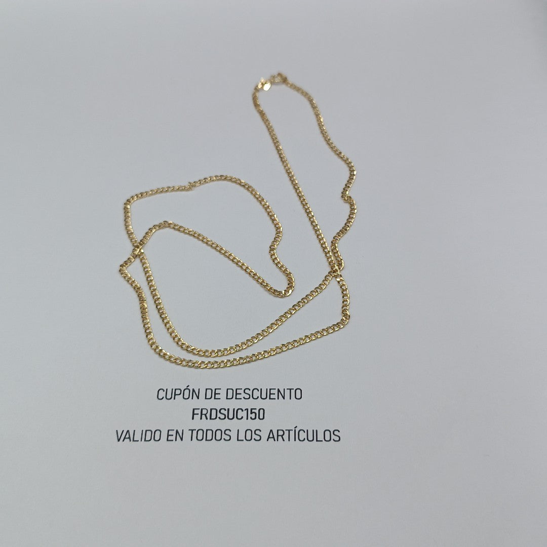 CADENAS BARBADA AMARILLA ORO 14K 2.2 (NUEVO)