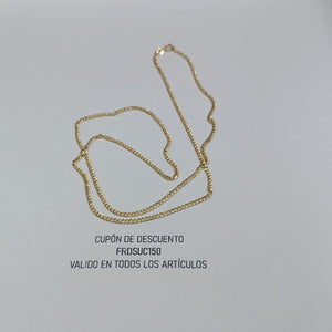 CADENAS BARBADA AMARILLA ORO 14K 2.2 (NUEVO)